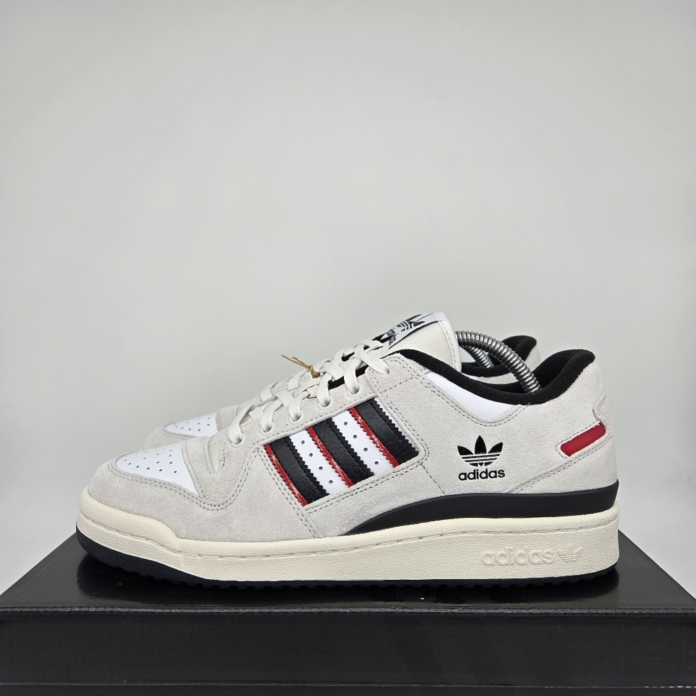 New adidas Forum 84 Low ADV Crystal White Black Scarlet Men's Shoes Size 12